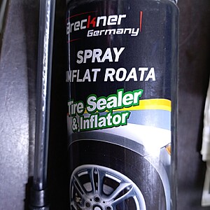 Spray umflat roata
