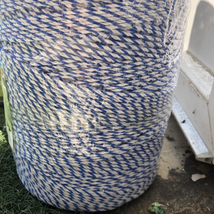 Rola fir gard electric albastru