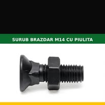 Surub brazdar M14 cu piulita